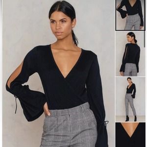 Minkpink chateau wrap sweater‎ small